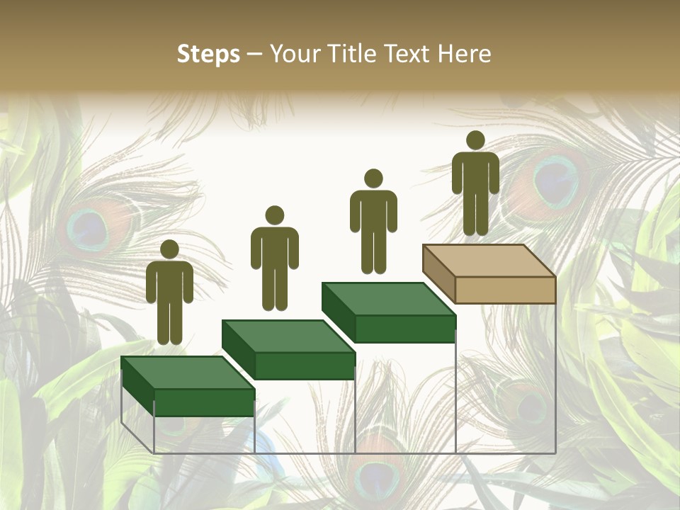 Peacock Feather Clip Art PowerPoint Template