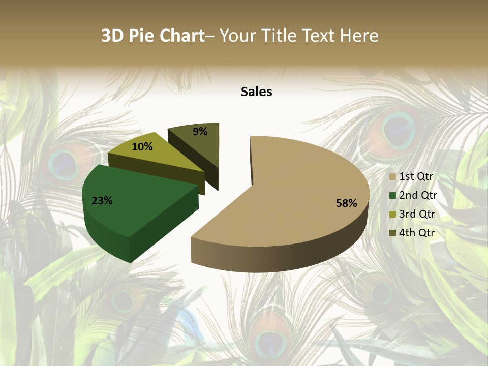 Peacock Feather Clip Art PowerPoint Template