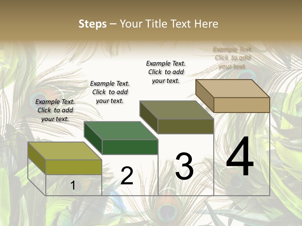 Peacock Feather Clip Art PowerPoint Template