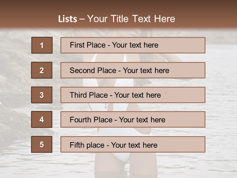 Nature Tan Ocean PowerPoint Template