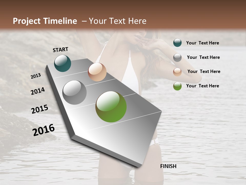 Nature Tan Ocean PowerPoint Template