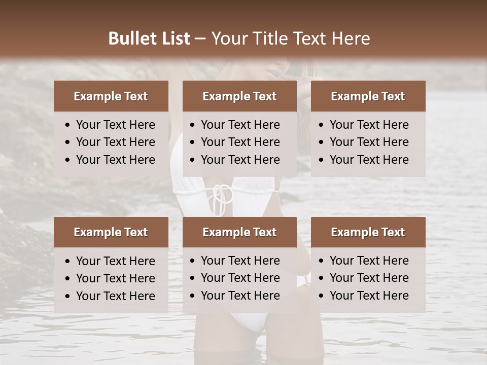 Nature Tan Ocean PowerPoint Template