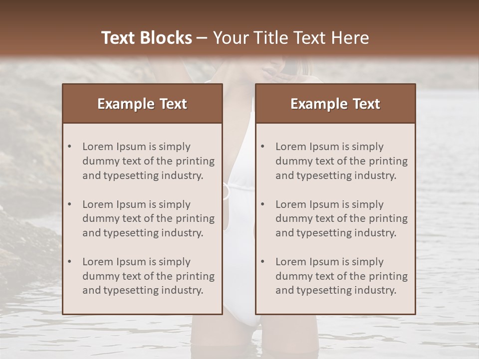 Nature Tan Ocean PowerPoint Template