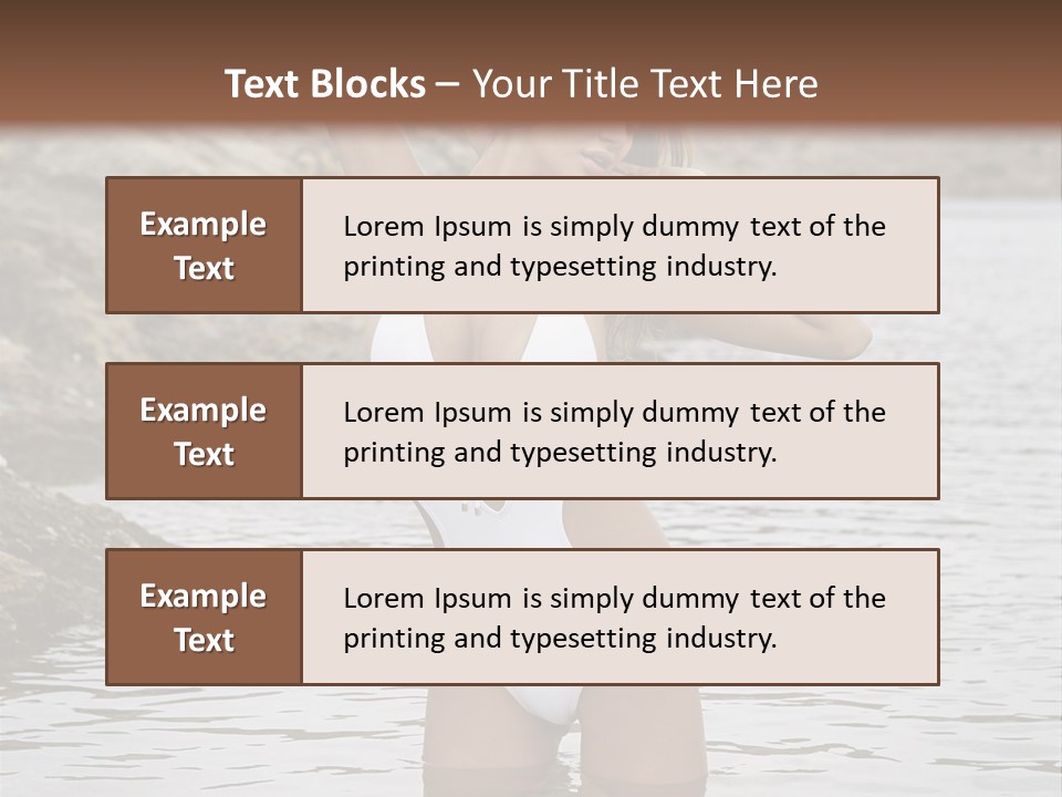 Nature Tan Ocean PowerPoint Template