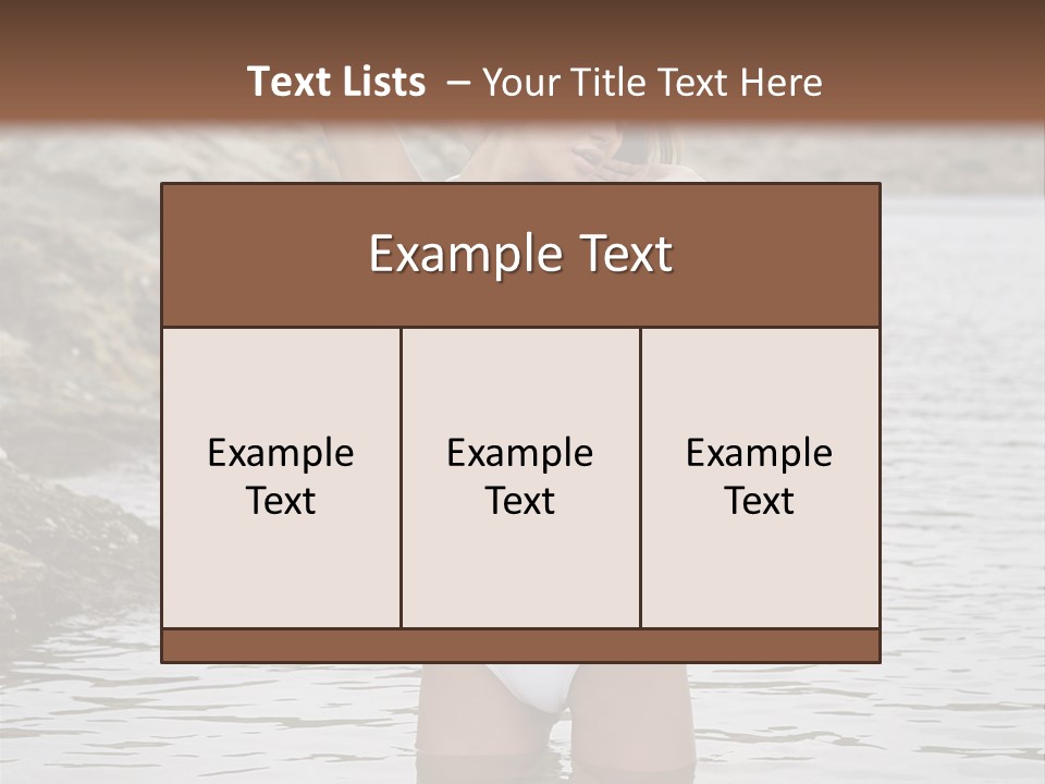 Nature Tan Ocean PowerPoint Template