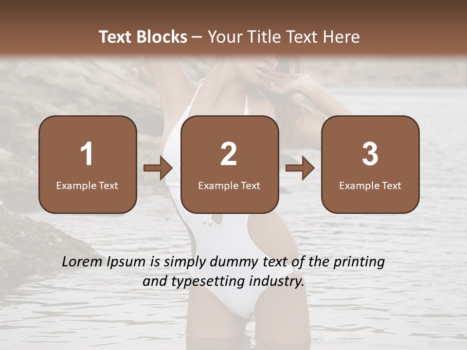 Nature Tan Ocean PowerPoint Template