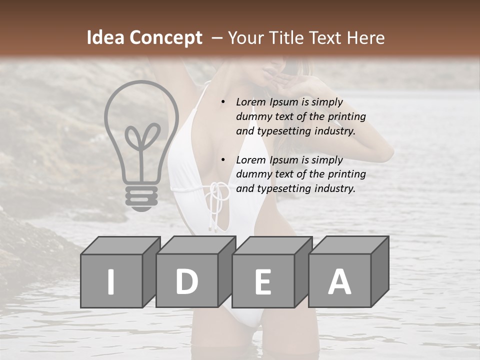 Nature Tan Ocean PowerPoint Template