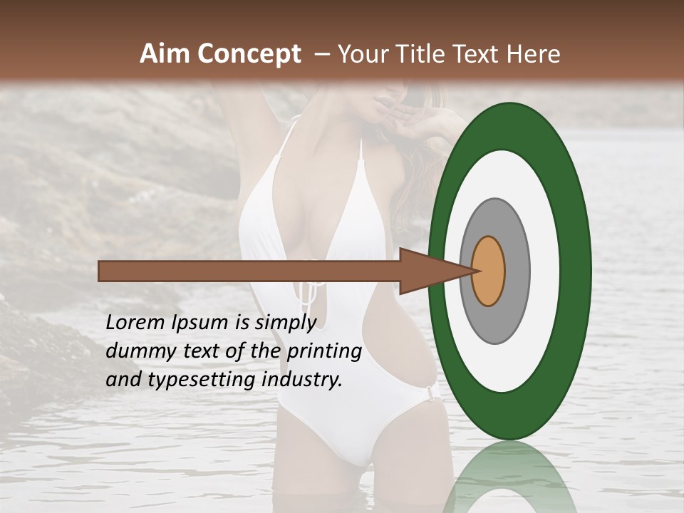Nature Tan Ocean PowerPoint Template