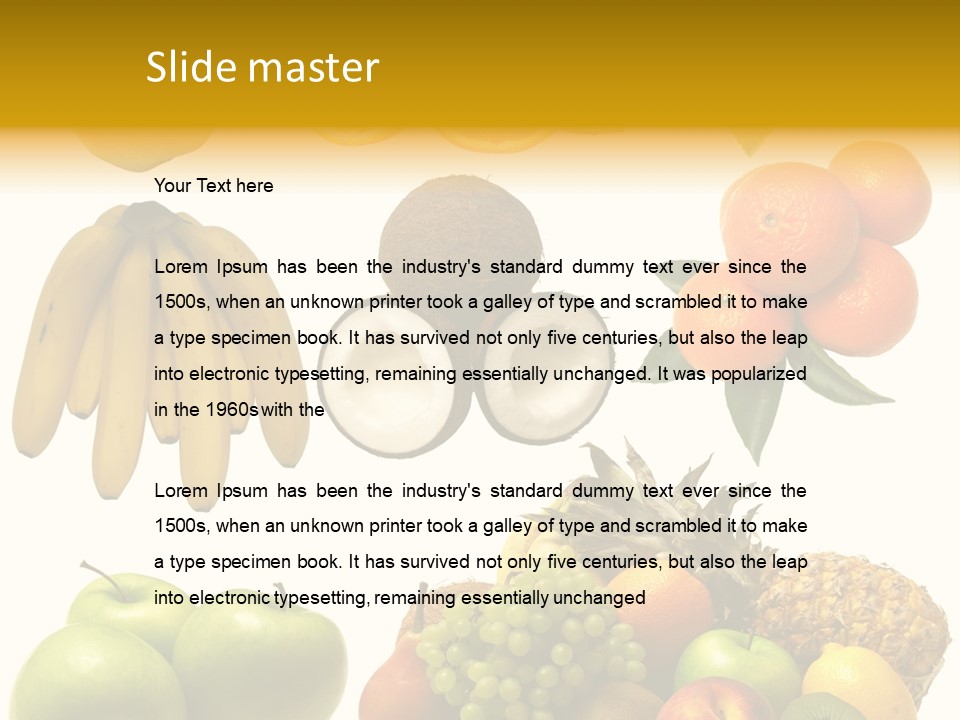 Diet For Diabetes PowerPoint Template