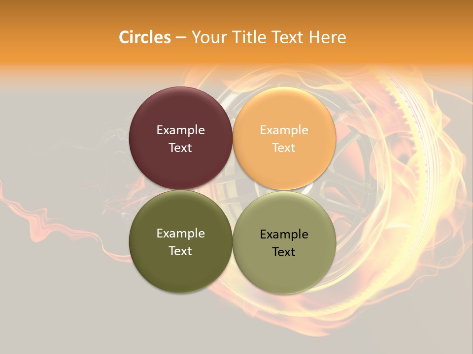 Tire On Fire PowerPoint Template