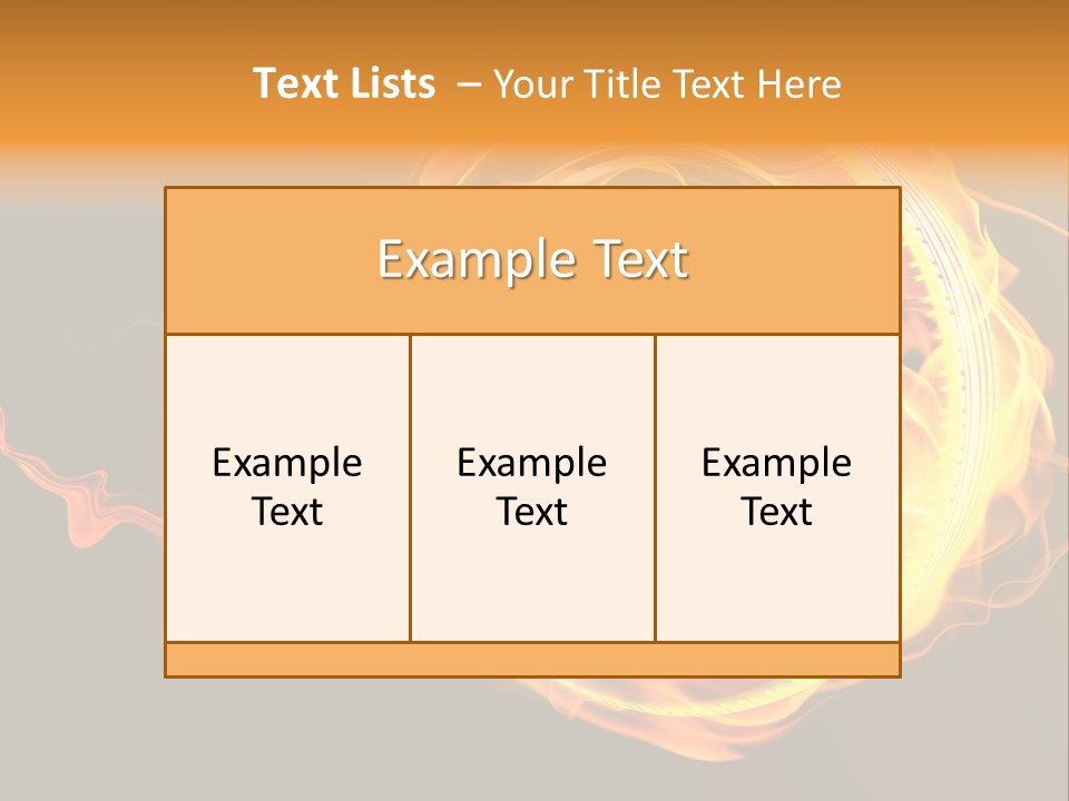 Tire On Fire PowerPoint Template