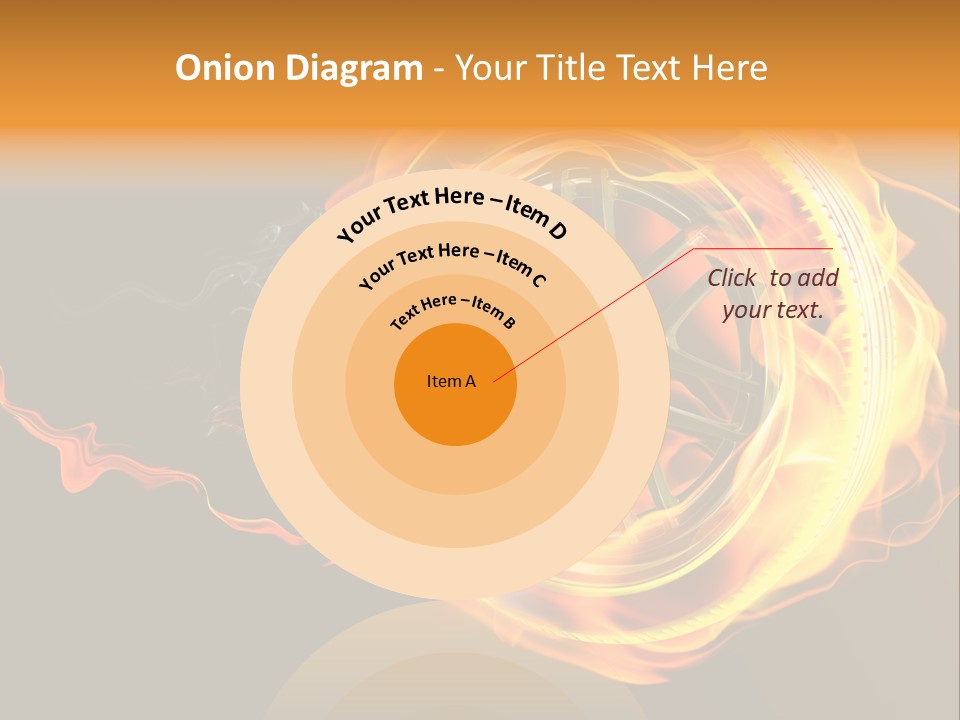 Tire On Fire PowerPoint Template