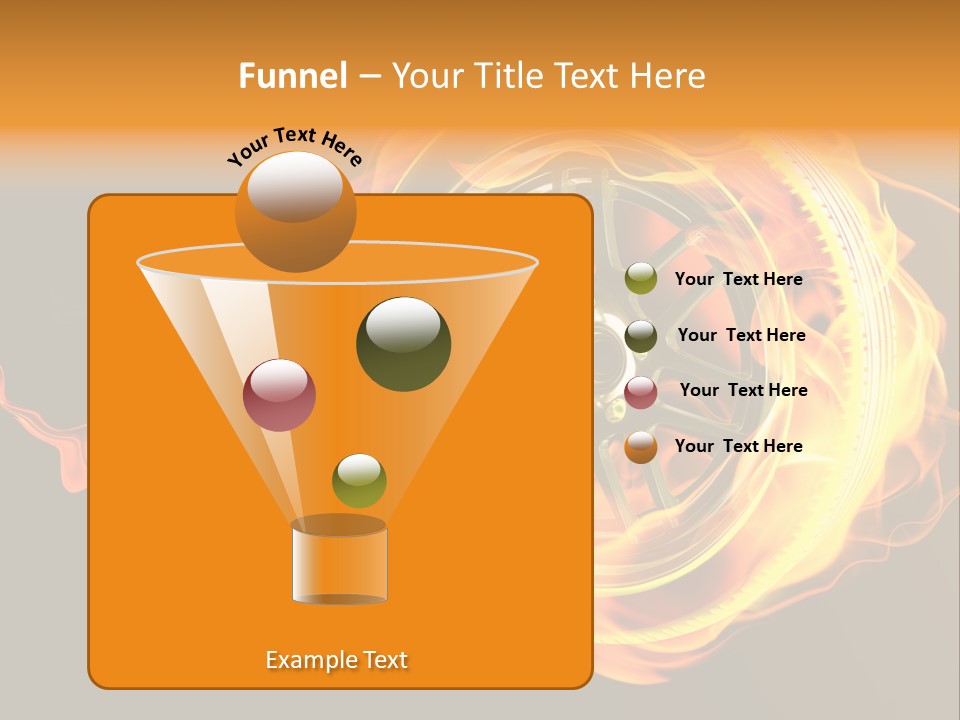 Tire On Fire PowerPoint Template