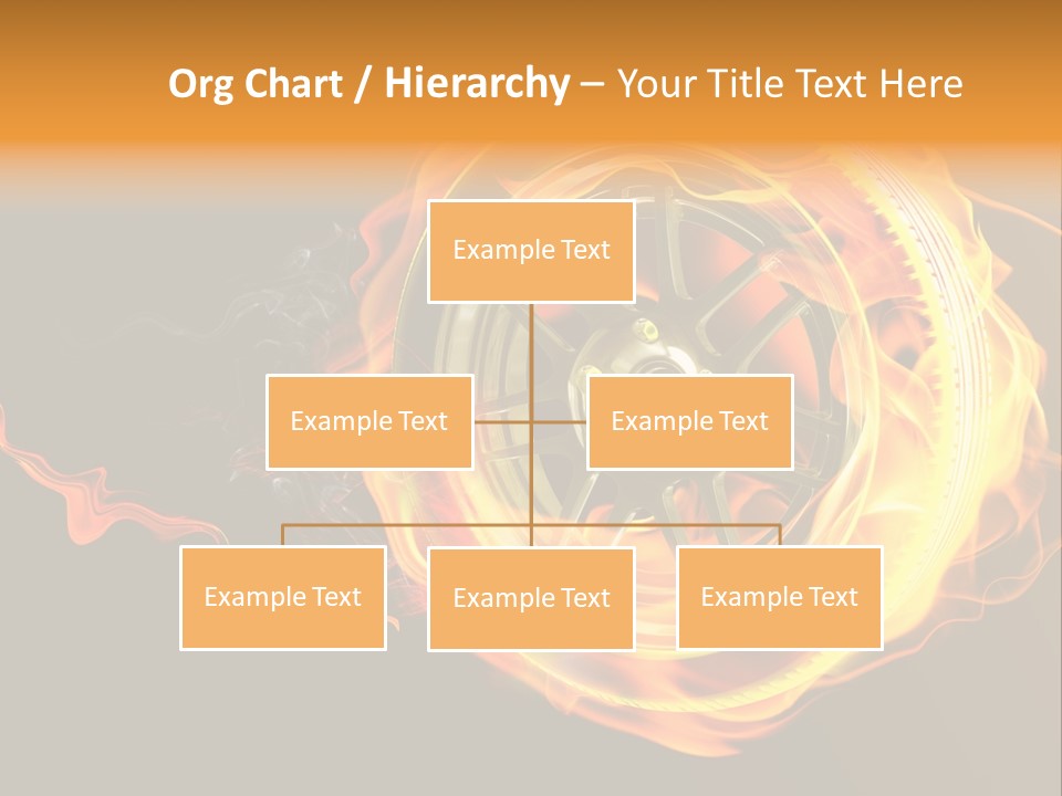 Tire On Fire PowerPoint Template