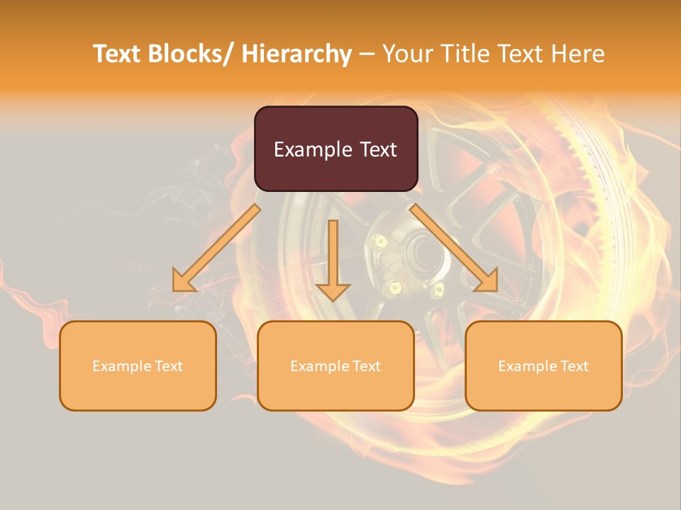 Tire On Fire PowerPoint Template