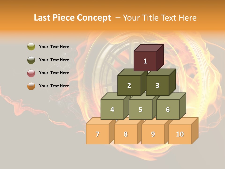 Tire On Fire PowerPoint Template