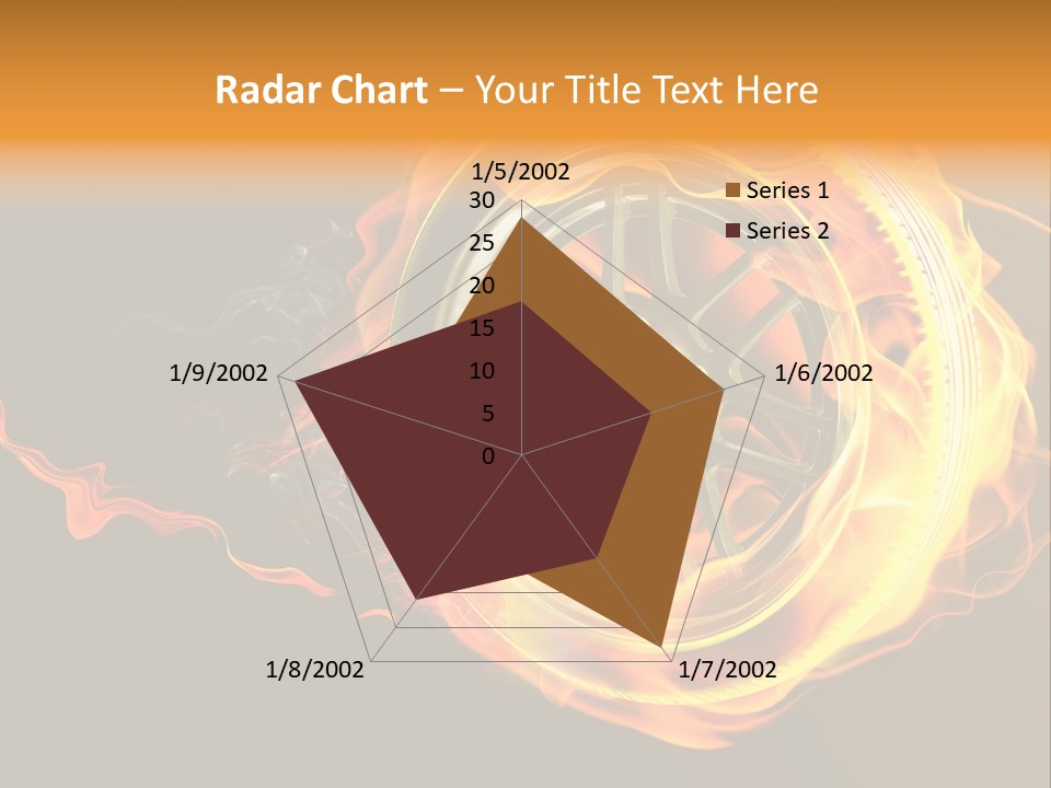Tire On Fire PowerPoint Template