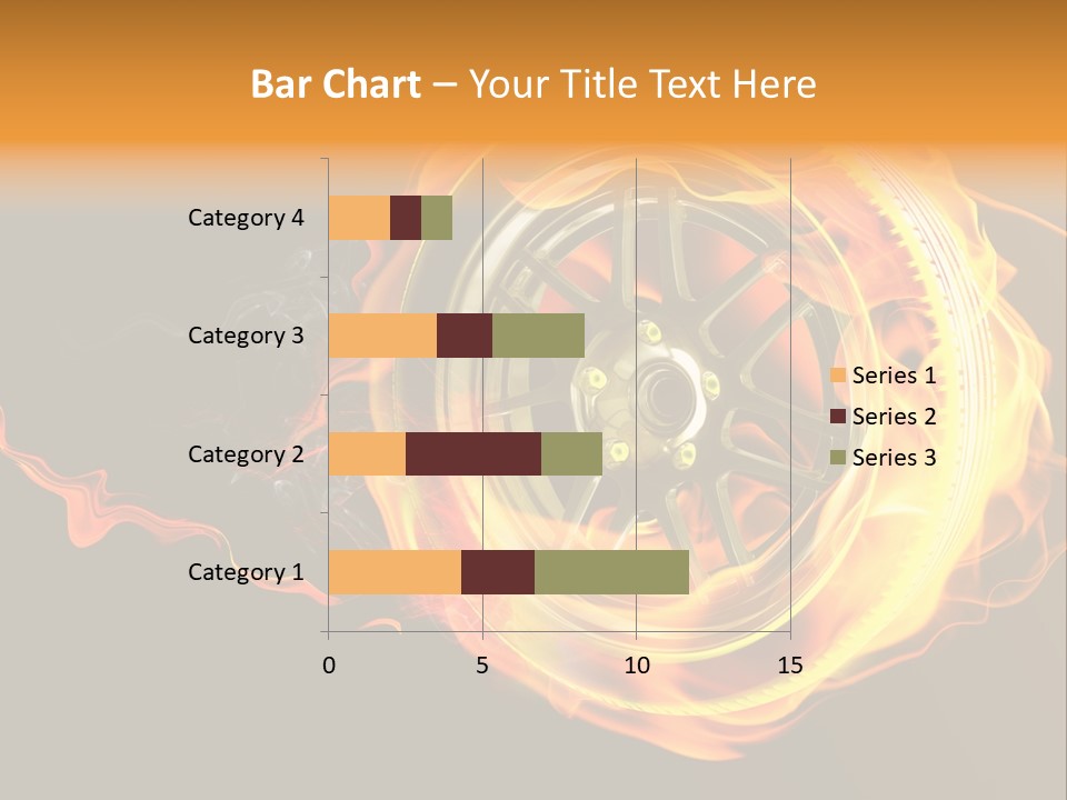 Tire On Fire PowerPoint Template