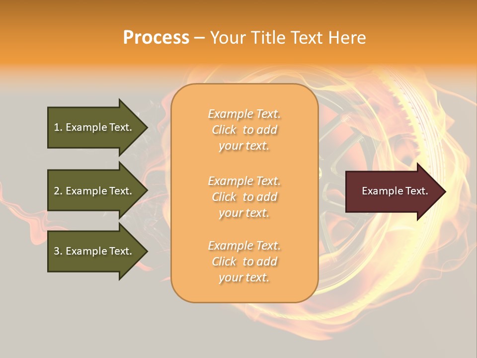 Tire On Fire PowerPoint Template