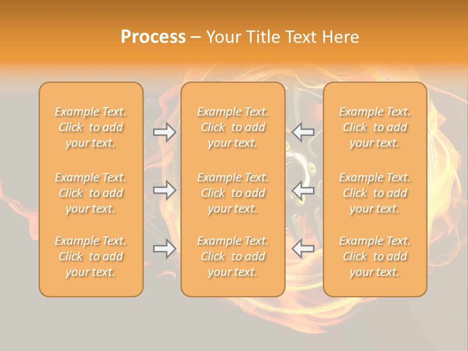 Tire On Fire PowerPoint Template