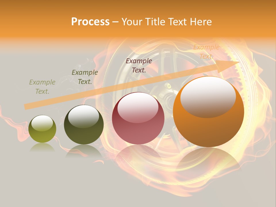 Tire On Fire PowerPoint Template