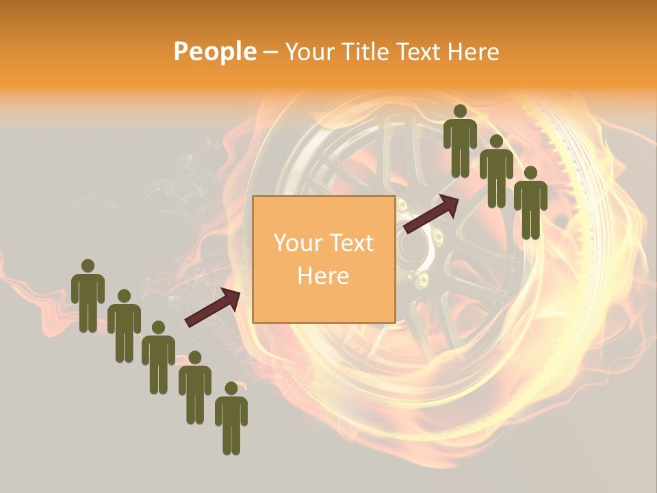 Tire On Fire PowerPoint Template