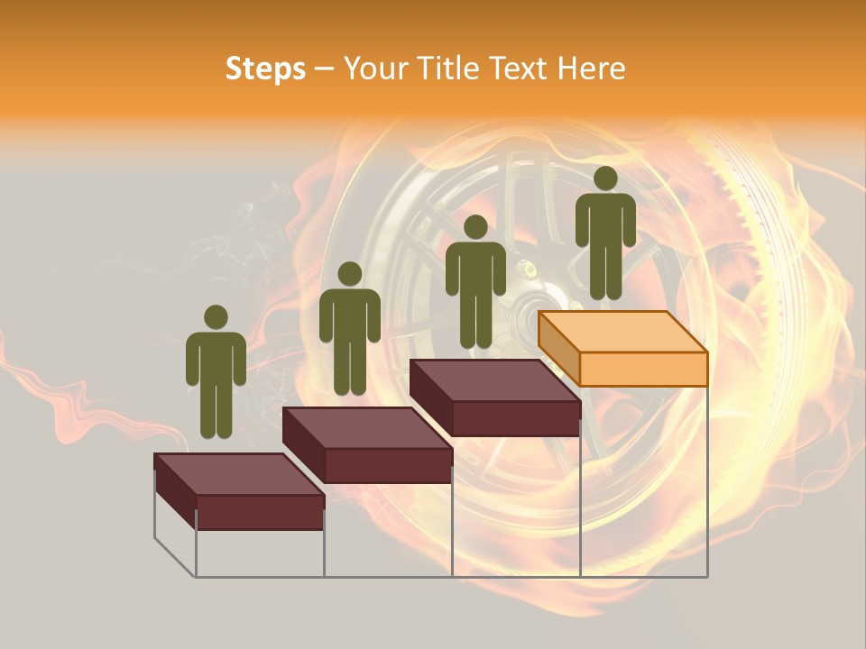 Tire On Fire PowerPoint Template