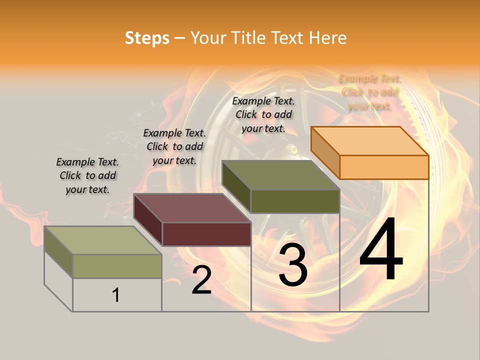 Tire On Fire PowerPoint Template