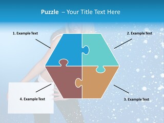Blonde Human Dreaming PowerPoint Template