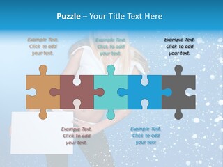 Blonde Human Dreaming PowerPoint Template
