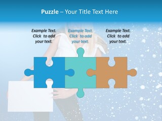Blonde Human Dreaming PowerPoint Template