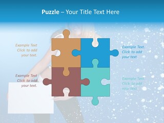 Blonde Human Dreaming PowerPoint Template