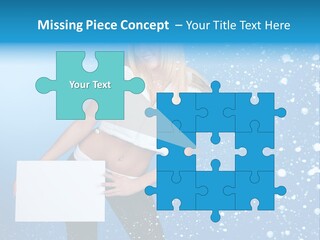 Blonde Human Dreaming PowerPoint Template