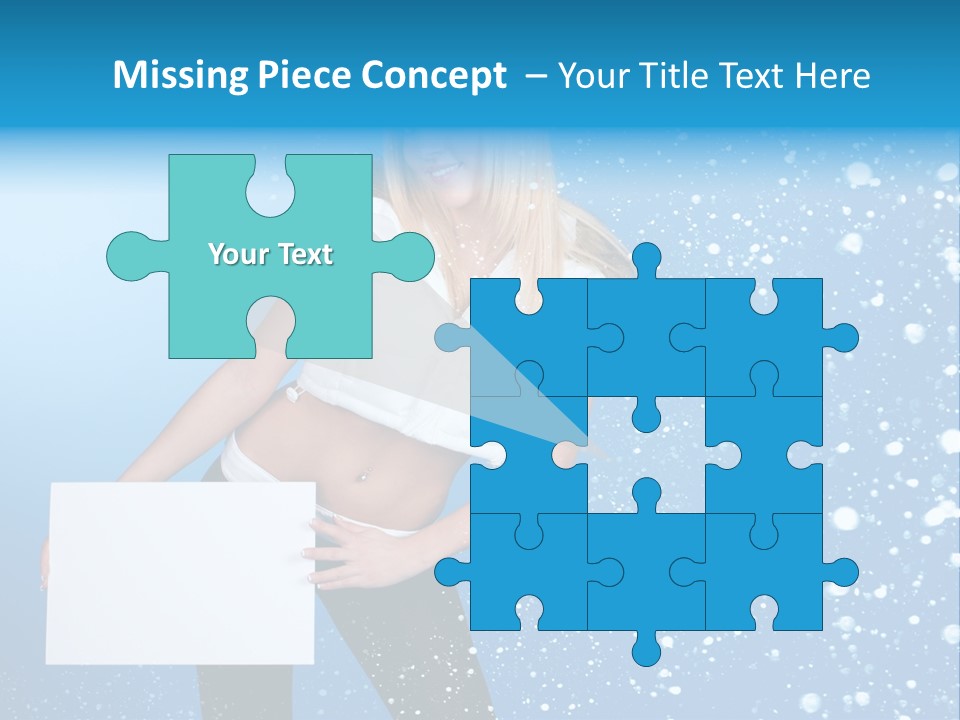 Blonde Human Dreaming PowerPoint Template