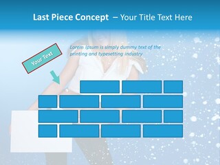 Blonde Human Dreaming PowerPoint Template