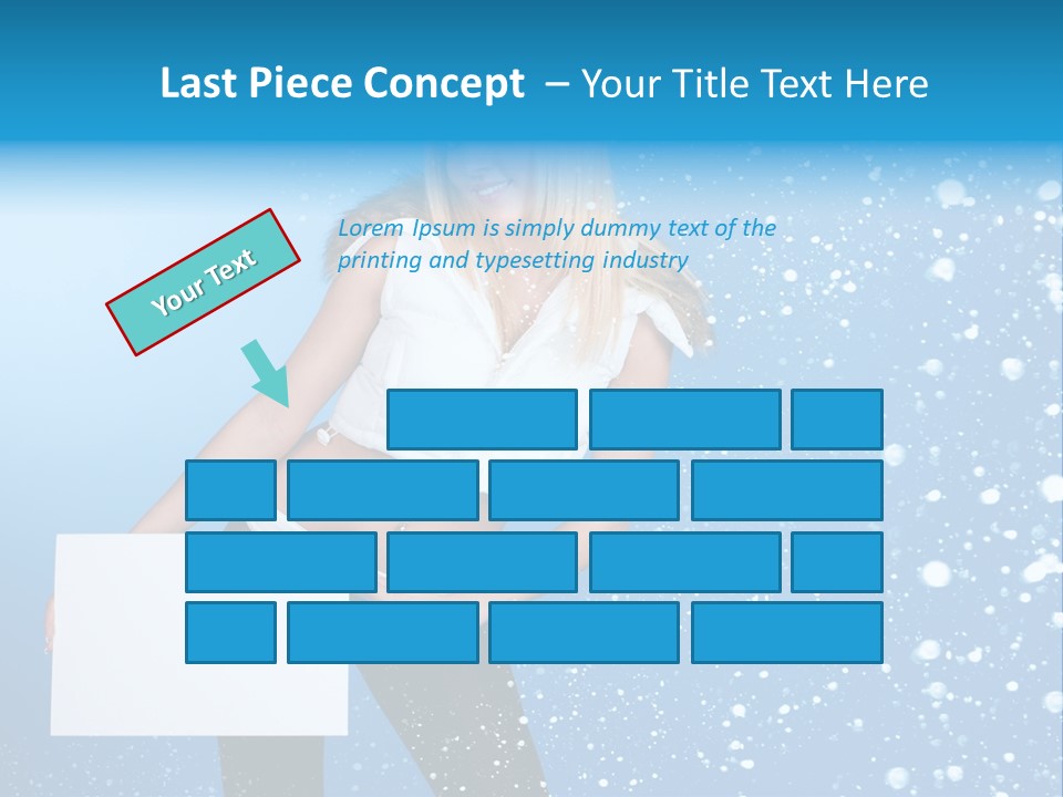 Blonde Human Dreaming PowerPoint Template