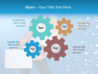 Blonde Human Dreaming PowerPoint Template