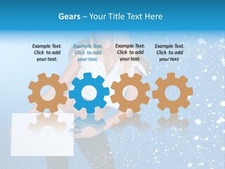 Blonde Human Dreaming PowerPoint Template