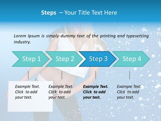 Blonde Human Dreaming PowerPoint Template