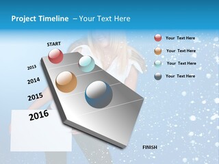 Blonde Human Dreaming PowerPoint Template