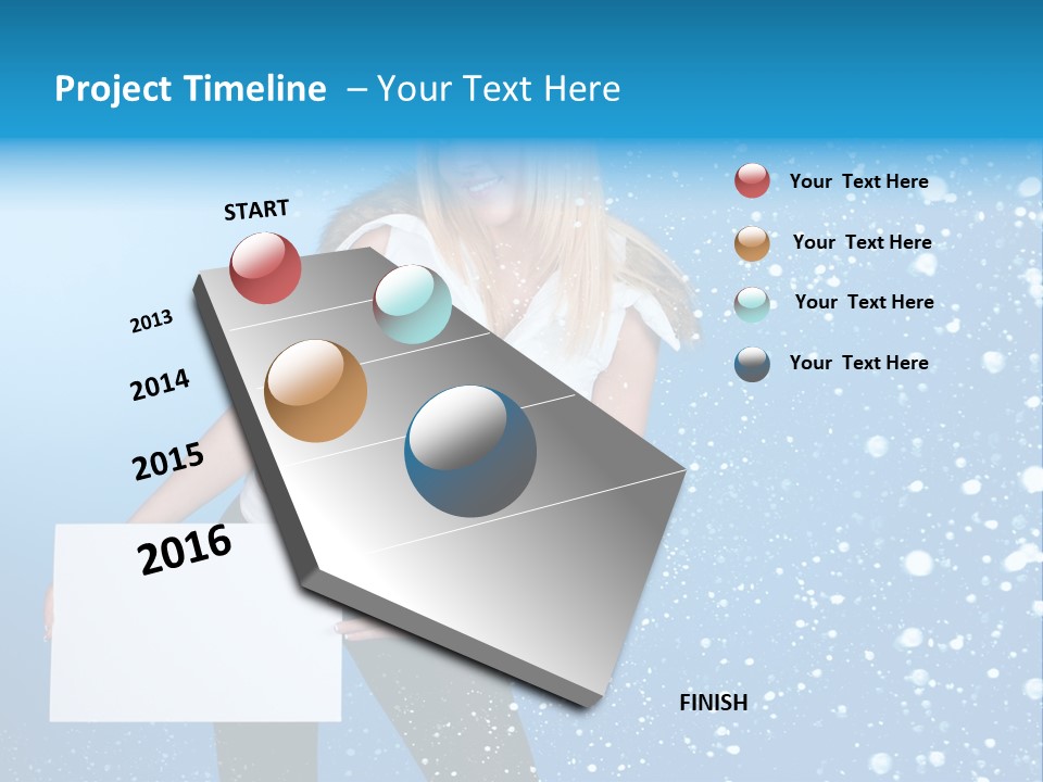 Blonde Human Dreaming PowerPoint Template