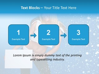 Blonde Human Dreaming PowerPoint Template