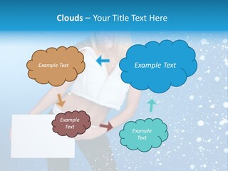 Blonde Human Dreaming PowerPoint Template