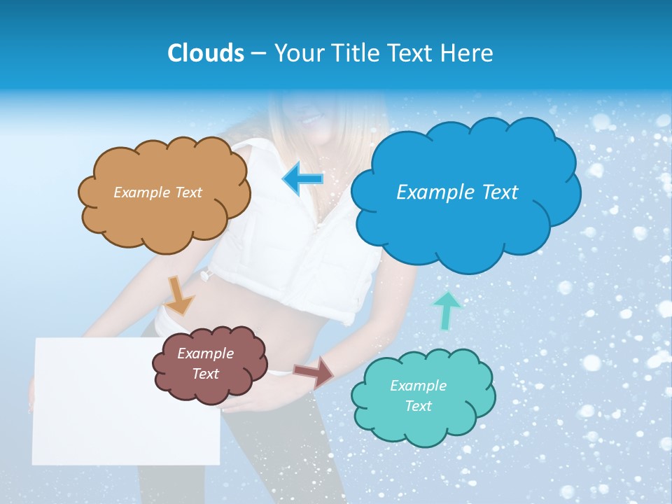 Blonde Human Dreaming PowerPoint Template