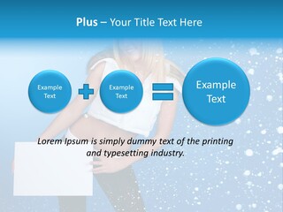 Blonde Human Dreaming PowerPoint Template