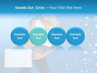 Blonde Human Dreaming PowerPoint Template