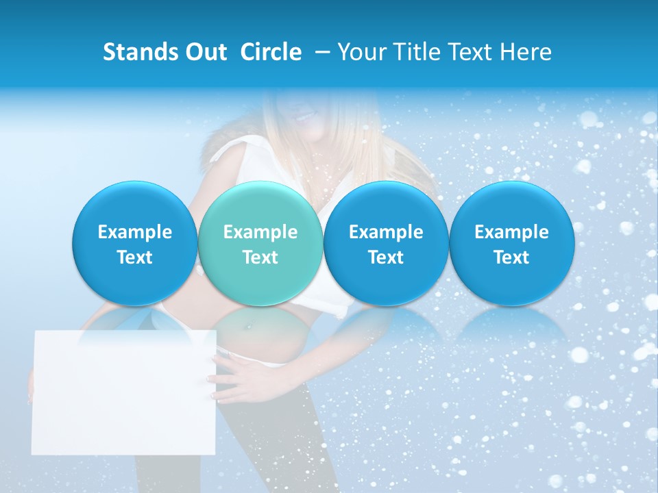 Blonde Human Dreaming PowerPoint Template