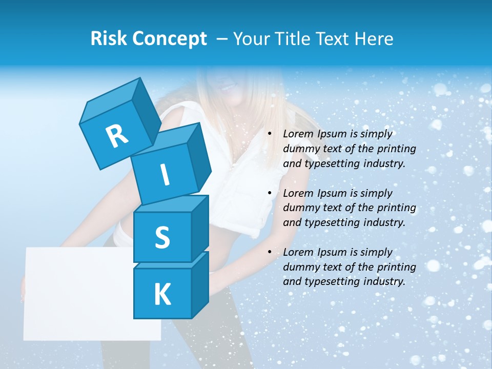 Blonde Human Dreaming PowerPoint Template