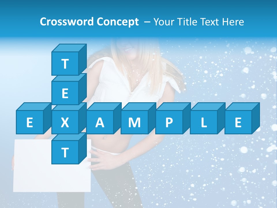 Blonde Human Dreaming PowerPoint Template