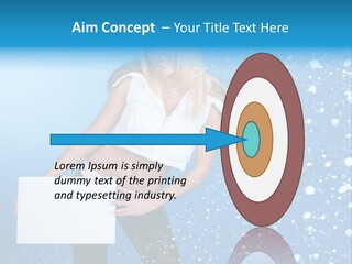 Blonde Human Dreaming PowerPoint Template